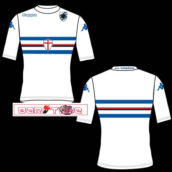 maglia sampdoria 2013 2014 trasferta seconda maglietta divisa